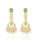 Punjabi Jadau Chandelier Earrings