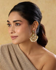 Punjabi Jadau Pankh Chaandbaali Earrings