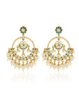 Punjabi Jadau Pankh Chaandbaali Earrings