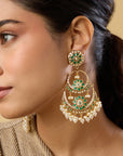 Punjabi Jadau Double Chaandbaali Earrings