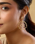 Punjabi Jadau Reverse Chaandbaali Earrings