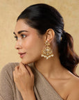 Punjabi Jadau Small Chandelier Earrings