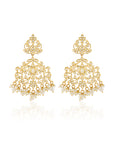 Punjabi Jadau Small Chandelier Earrings