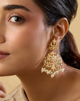 Punjabi Jadau Small Chandelier Earrings