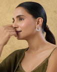 Zircon Two-Tone Statement Studs