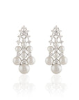 Pearl Zircon Cocktail Danglers