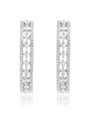Zircon Party Hoop Earrings