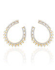 Zircon Cocktail Hoop Earrings