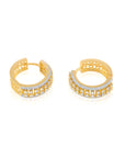 Zircon Two-Tone Hoops