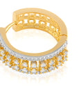 Zircon Two-Tone Hoops