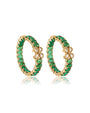 Heeraza Kundan Polki Hoop Earrings