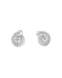 Shankh Zircon Stud Earrings