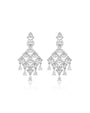 Zima Zircon Chandelier Earrings