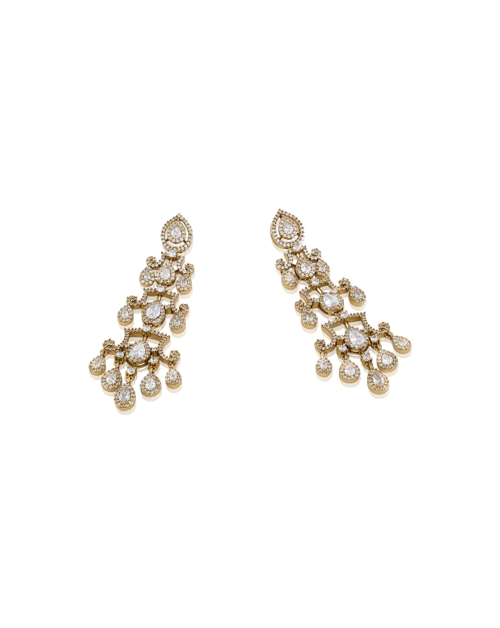 Rubina Zircon Dangler Earrings