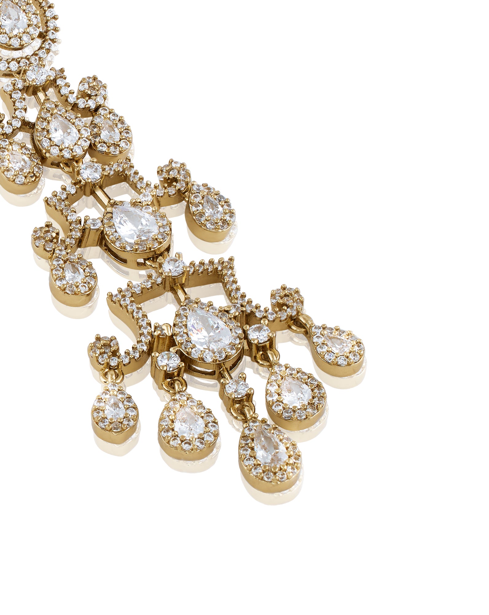 Rubina Zircon Dangler Earrings
