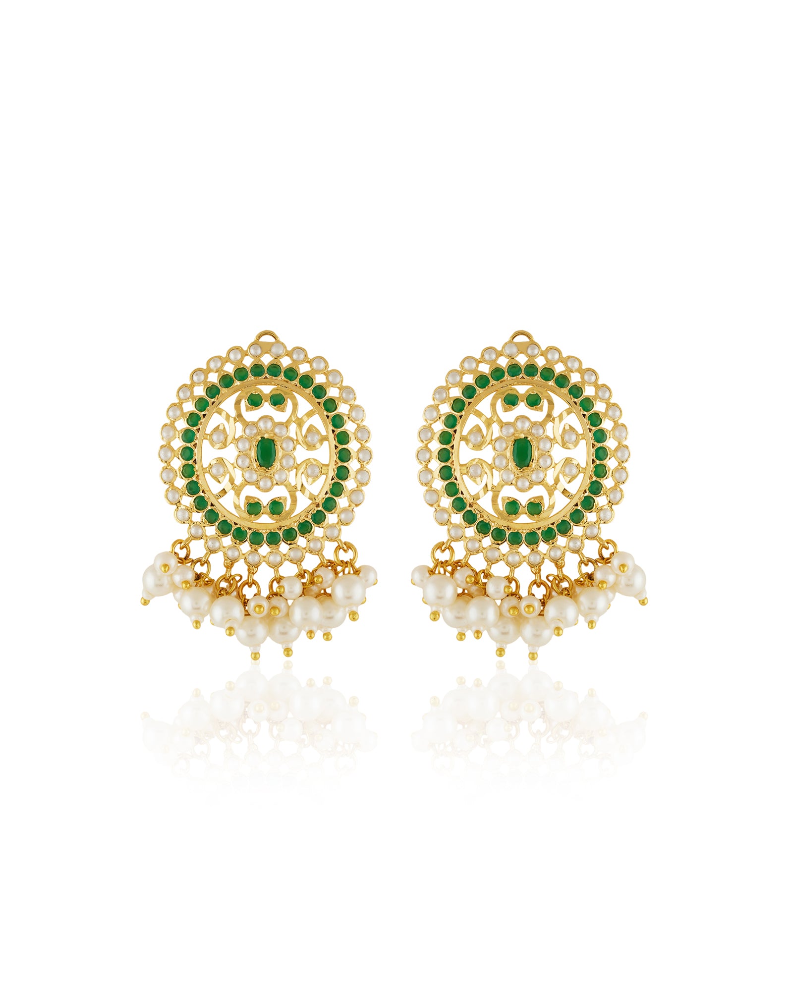 Koyal Punjabi Jadau Stud Earrings