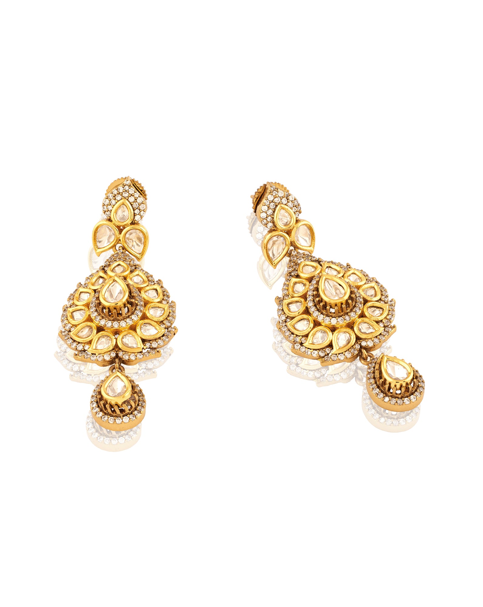 Zamana Kundan Polki Earrings