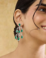 Zainaab Zircon Chandelier Earrings
