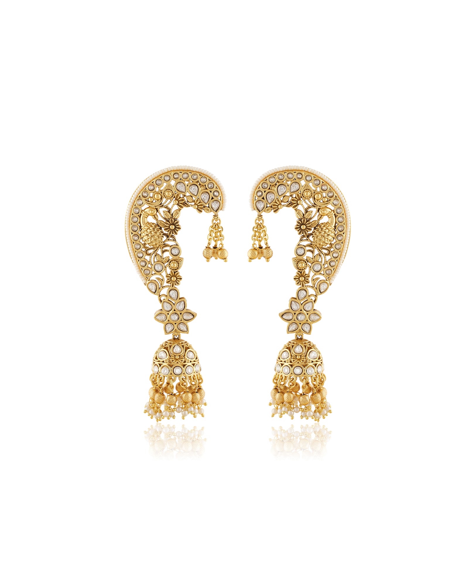 Pankhuri Temple Ear Cuffs