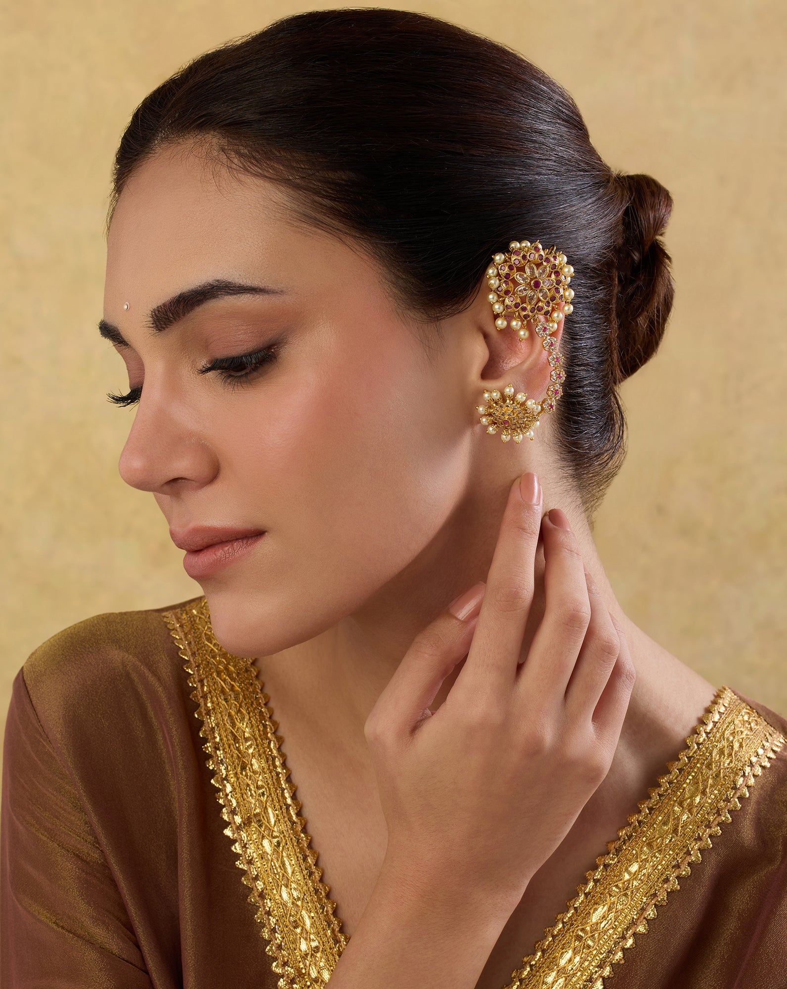 Rambha Temple Ear Cuffs