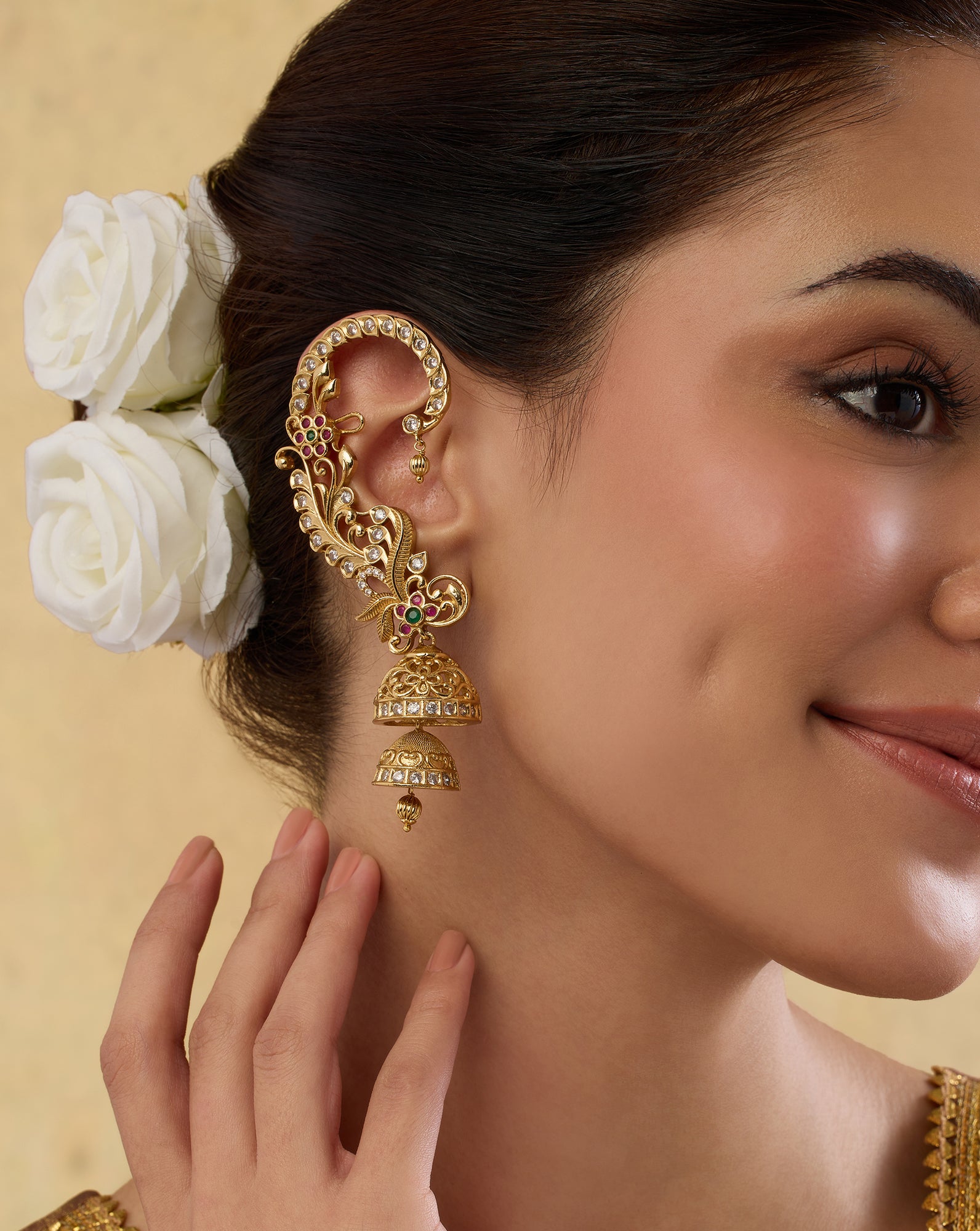 Poojya Temple Ear Cuffs