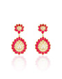 Liorna Pink Kundan Danglers