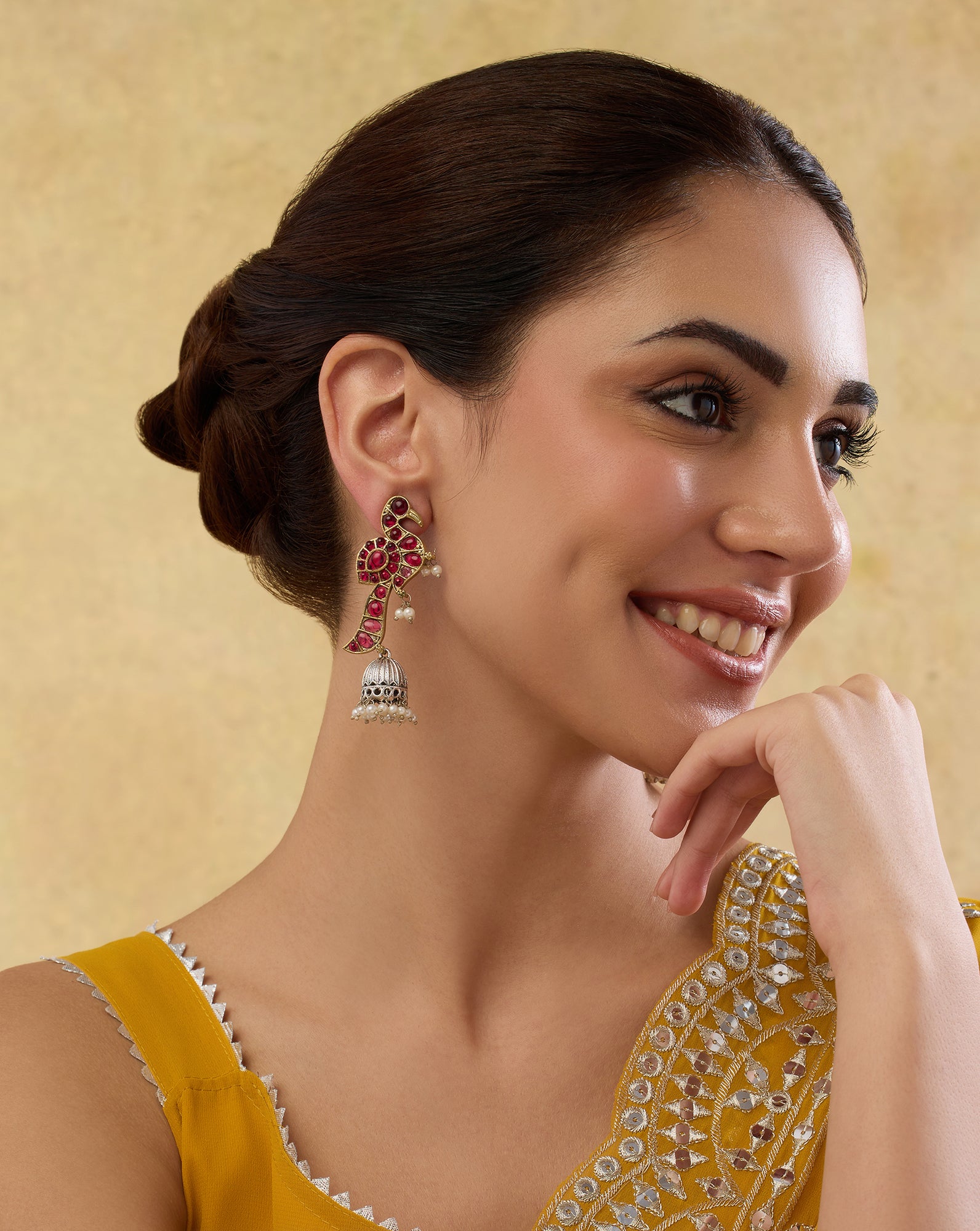 Morni Oxidised Ear Cuffs