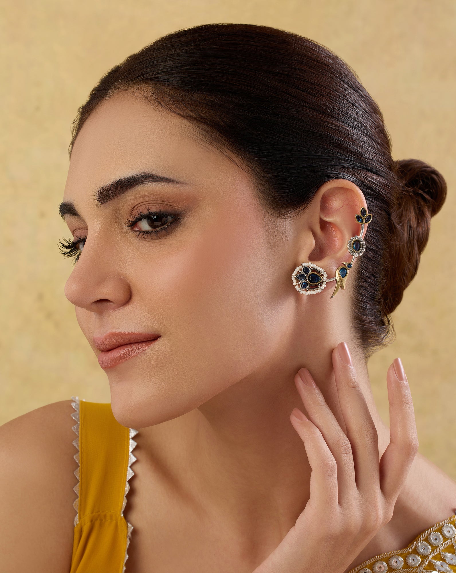 Panchee Oxidised Ear Cuffs