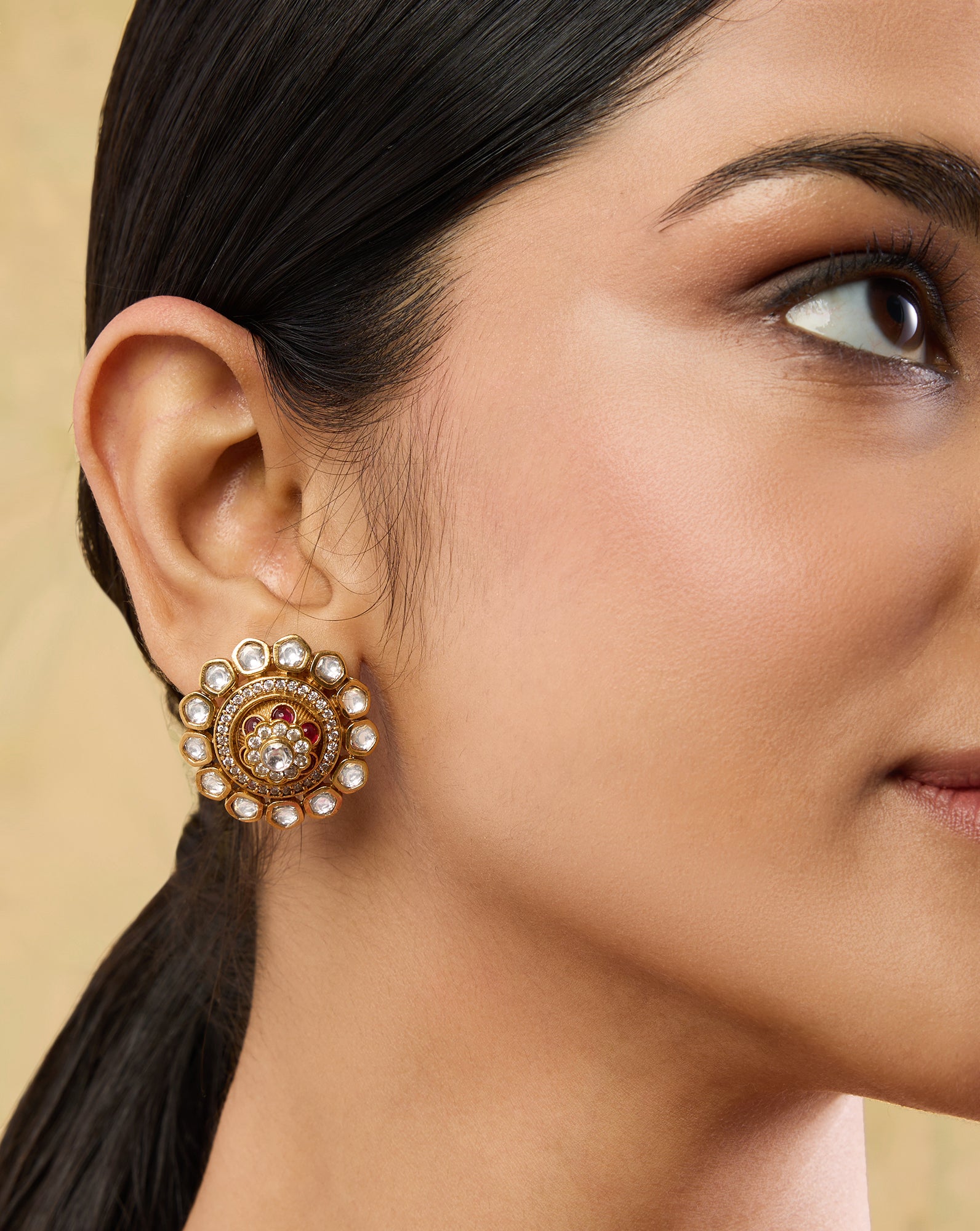 Aadhira Kundan Studs – indinoor