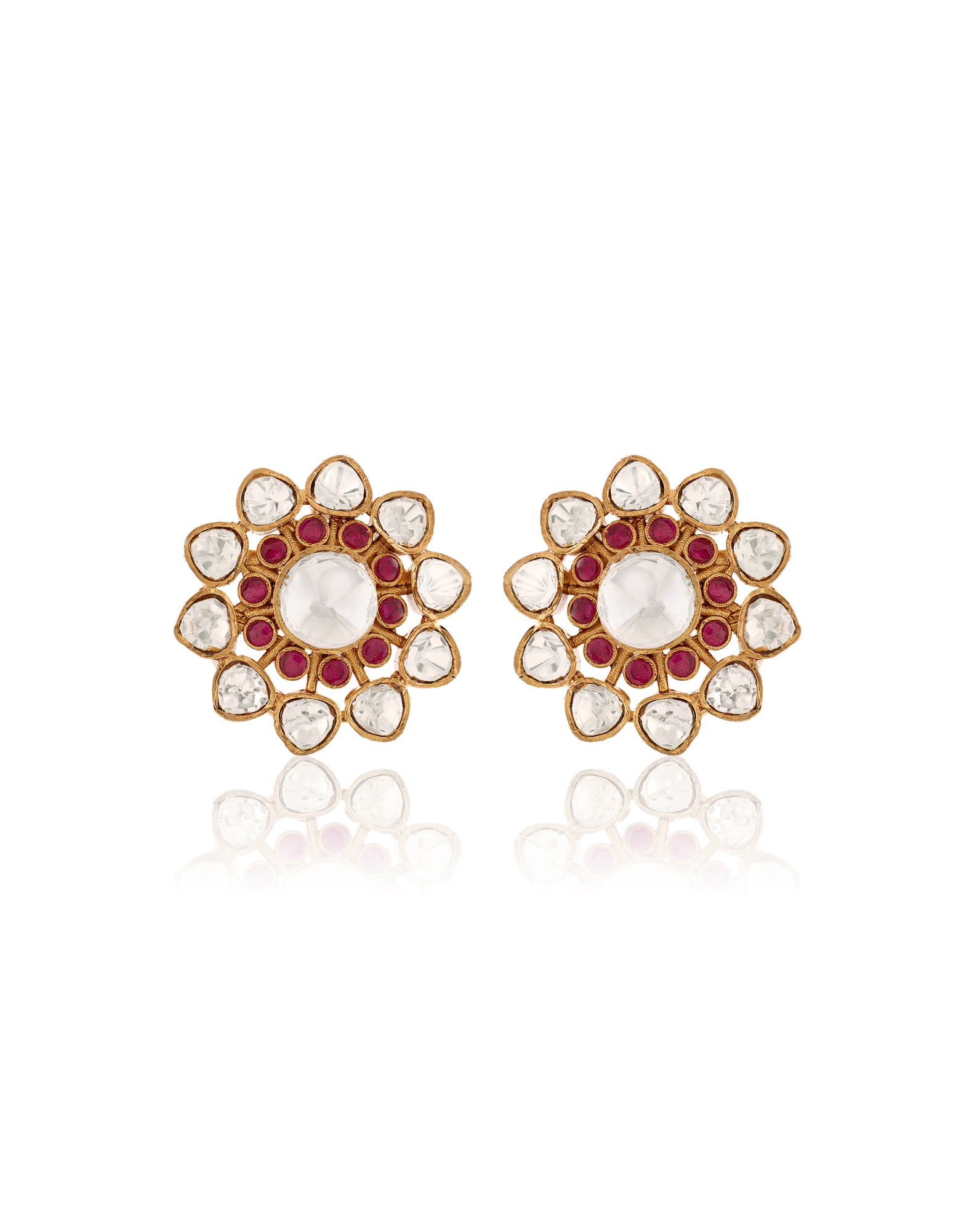 Karonda Kundan Polki Studs