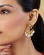 Kundan Polki Gold Sparrow Dangler Earrings