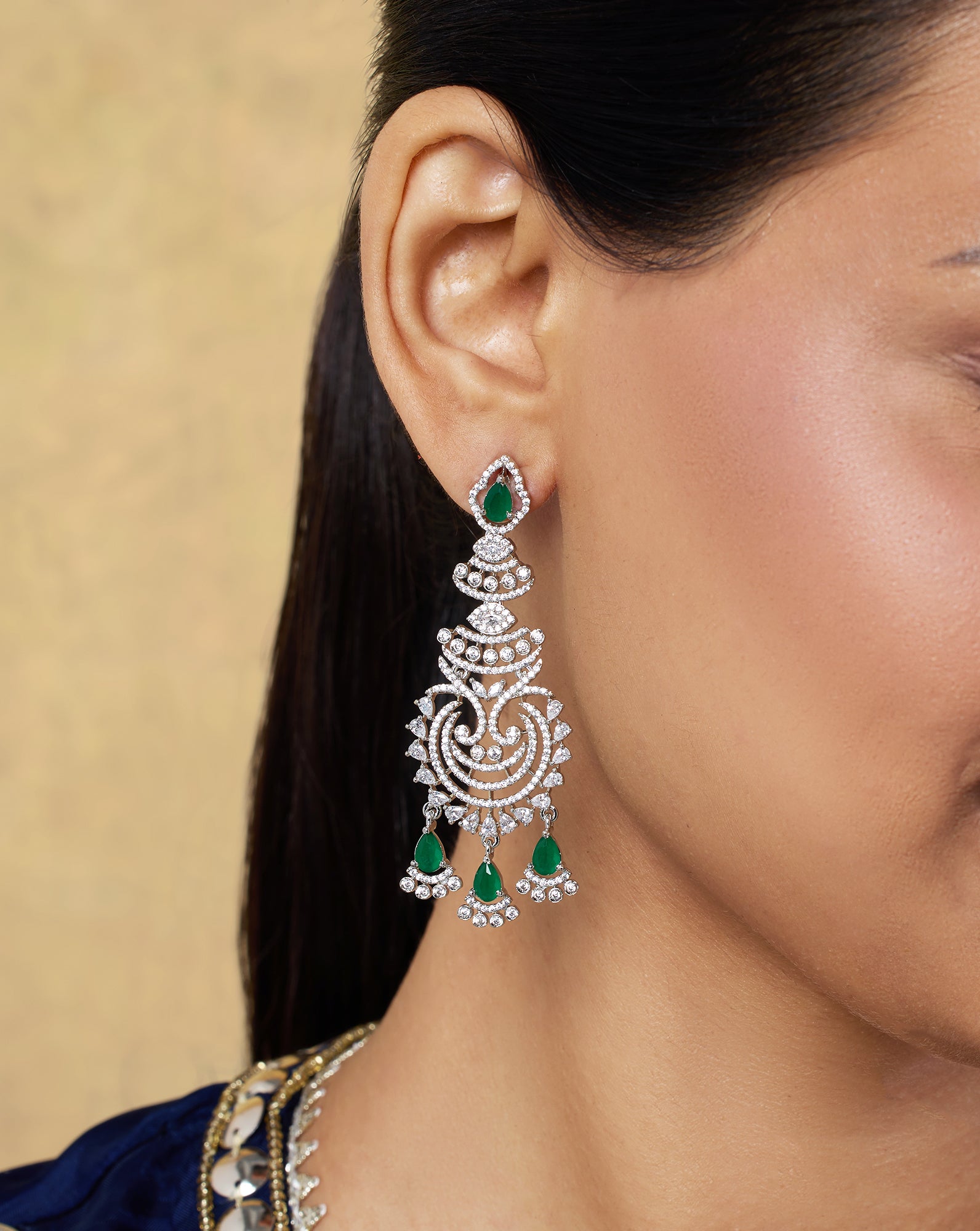 Elaha Zircon Danglers