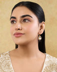 Ikatra Kundan Polki Drop Earrings
