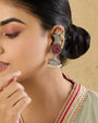 Kayshah Oxidised Silver Earrings