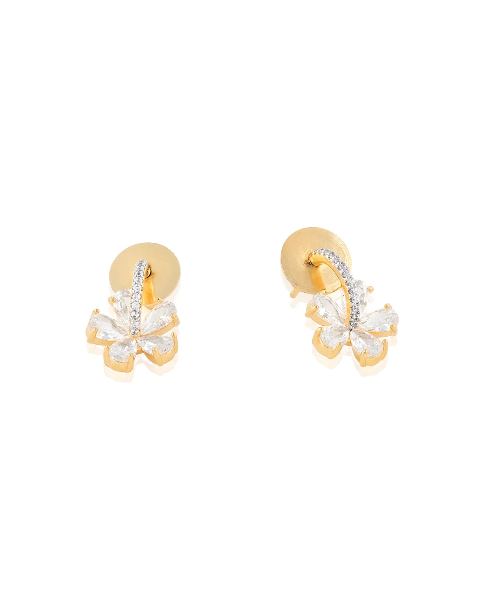 Sayoniya Zircon Stud Earrings