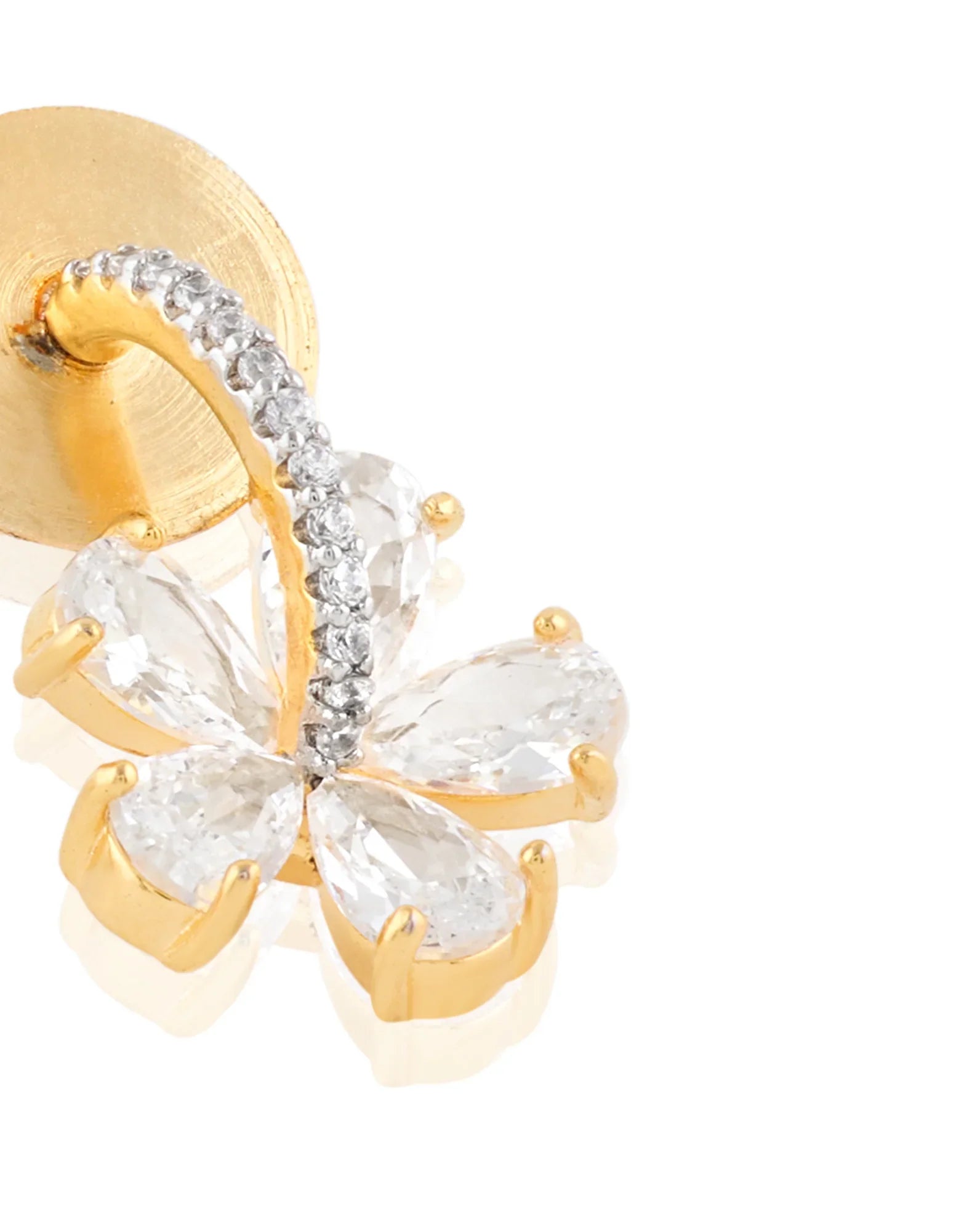 Sayoniya Zircon Stud Earrings