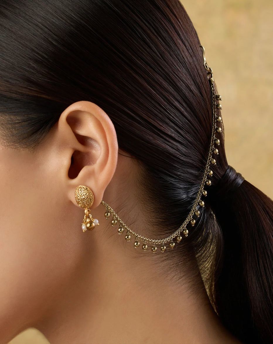 Devyaniya Temple Ear Chain – indinoor
