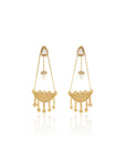 Alviniya Kundan Polki Dangler Earrings