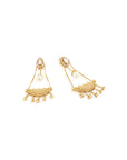 Alviniya Kundan Polki Dangler Earrings