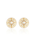 Keshira Kundan Polki Stud Earrings