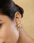 Lomina Kundan Polki Stud Earrings