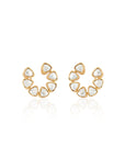 Lomina Kundan Polki Stud Earrings