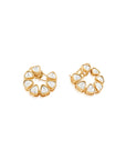 Lomina Kundan Polki Stud Earrings