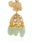 Vinamra Kundan Polki Jhumka Earrings