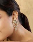 Rominee Kundan Polki Stud Earrings