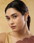 Arvayae Kundan Polki Stud Earrings