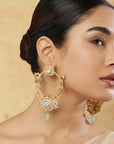 Tavriya Kundan Polki Dangler Earrings