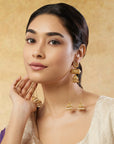 Kashmiri Kundan Polki Dangler Earrings