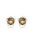 Zianira Kundan Polki Stud Earrings