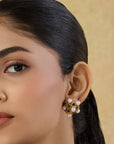 Zianira Kundan Polki Stud Earrings